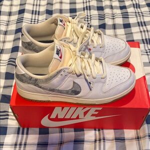 Nike dunk low size 10M denim wash